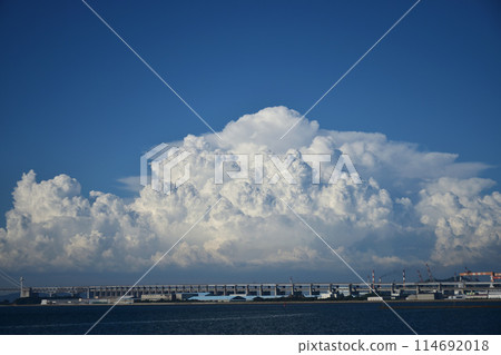 Summer blue sky and cumulonimbus Summer blue sky and cumulonimbus 114692018