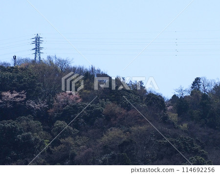 Power lines on the mountain Power lines on the mountain 114692256
