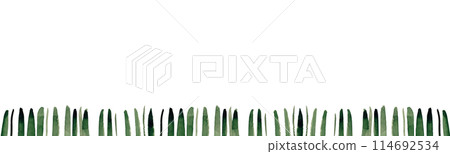 Grass silhouette. Nature pattern for print design. Hand painted with watercolors. Green lawn. Spring lawn border Grass silhouette. Nature pattern for print design. Hand painted with watercolors. Green lawn. Spring lawn border 114692534