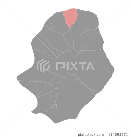 Toi village map, administrative division of Niue. Vector illustration. Toi village map, administrative division of Niue. Vector illustration. 114693271