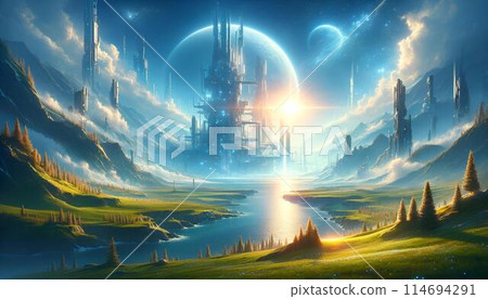 幻想世界-插圖素材 [114694291] - PIXTA圖庫