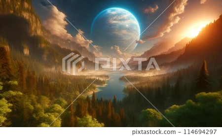 幻想世界-插圖素材 [114694297] - PIXTA圖庫