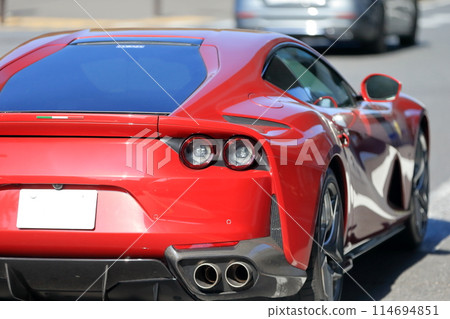 Red sports car image 114694851
