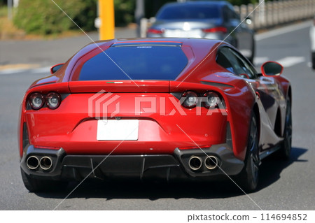 Red sports car image 114694852