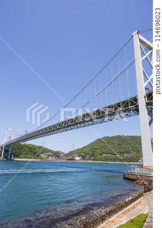 Scenery of Kanmon Strait and Kanmon Bridge 114696023