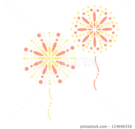 煙花的插圖素材 114696358