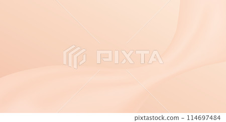 Gradient nude background. Beige warm banner with wave. Creamy minimalist design. Gradient nude background. Beige warm banner with wave. Creamy minimalist design. 114697484
