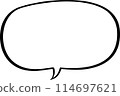 Simple speech bubble 114697621