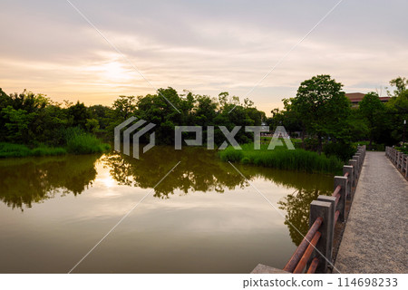 Bandaiike Park in Sumiyoshi Ward 114698233