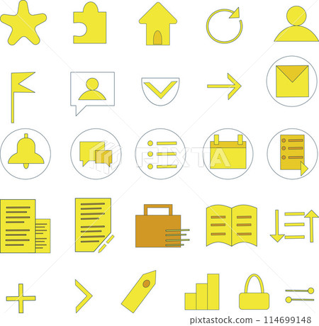 Business icons set for business, web applications, website interface Business icons set for business, web applications, website interface 114699148