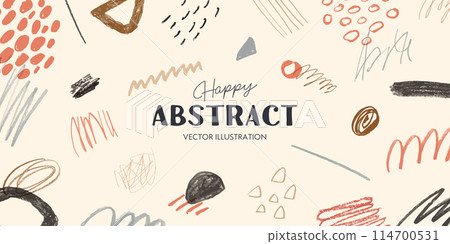 抽象手繪藝術背景模板 114700531
