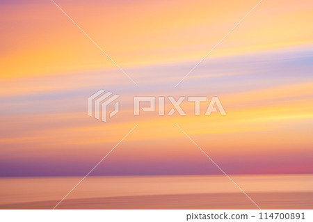 Image depicting flowing clouds and the sea Image depicting flowing clouds and the sea 114700891