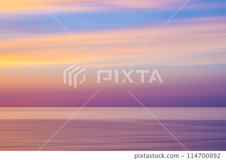 Image depicting flowing clouds and the sea Image depicting flowing clouds and the sea 114700892