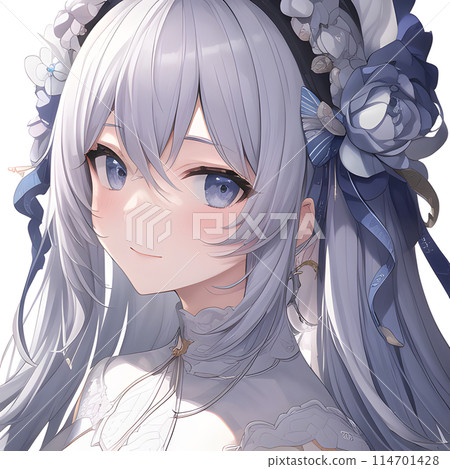 戴著玫瑰花帽的女孩 114701428