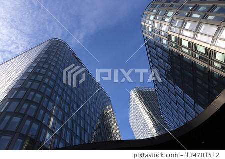 Modern architecture of the Australian capital Vienna near the Central Station Modern architecture of the Australian capital Vienna near the Central Station 114701512