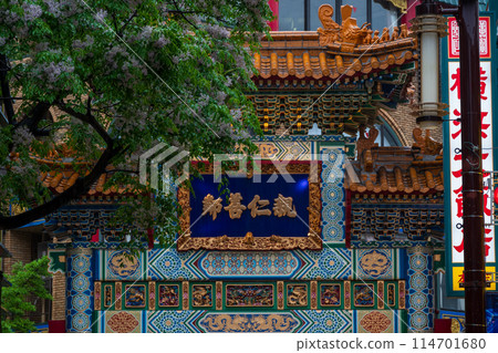 <Kanagawa Prefecture> Yokohama Chinatown - Rainy scenery <Kanagawa Prefecture> Yokohama Chinatown - Rainy scenery 114701680