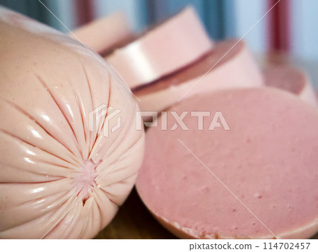 Butchers Sausage Selection. Sausage showcased for butcher shop promotions. Butchers Sausage Selection. Sausage showcased for butcher shop promotions. 114702457