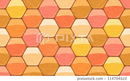 Seamless geometric pattern with honey. Sweet seamless pattern with honey. Abstract texture like honey. 114704820