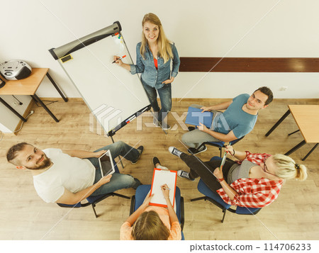 Group of people students working together 114706233