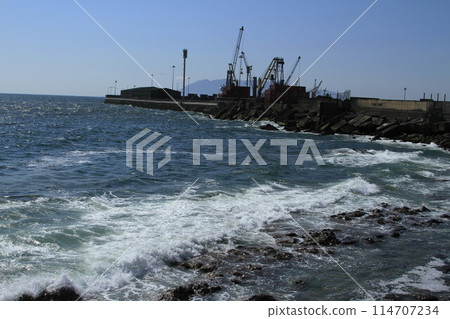 Harbour view of Antofagasta Chile Harbour view of Antofagasta Chile 114707234
