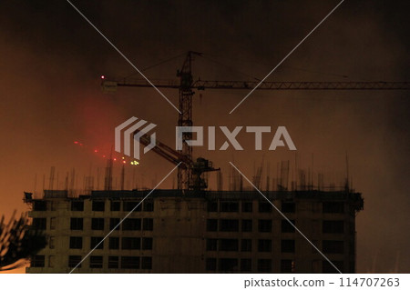 Fireworks over Antofagasta Chile 114707263