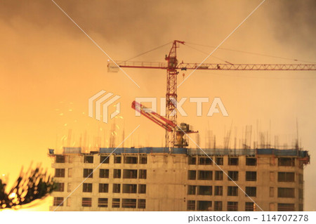 Fireworks over Antofagasta Chile Fireworks over Antofagasta Chile 114707278