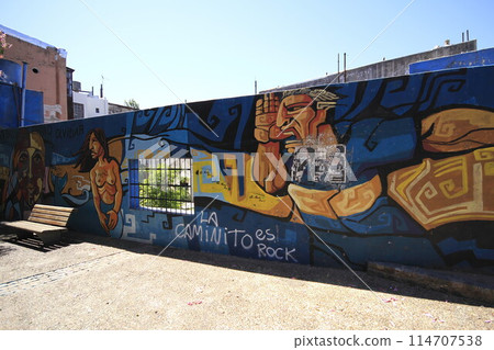 Beautiful murals and street art in Buenos Aires Argentina Beautiful murals and street art in Buenos Aires Argentina 114707538