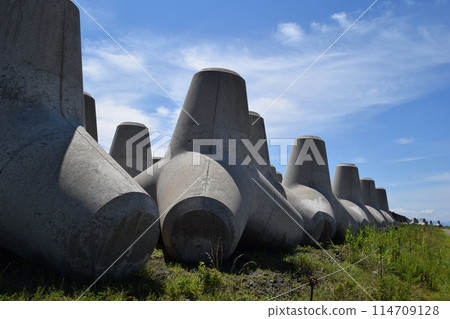 Coastal wave-dissipating block Coastal wave-dissipating block 114709128