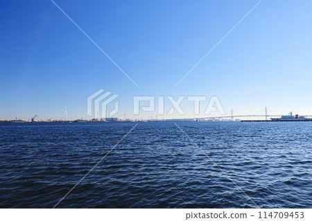 Morning of Yokohama Port Morning of Yokohama Port 114709453