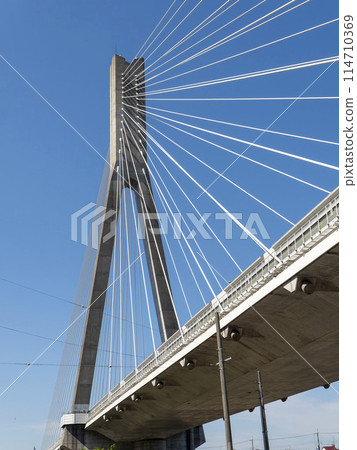 流經川西市和池田市的豬名川上的新豬名川大橋 流經川西市和池田市的豬名川上的新豬名川大橋 114710369