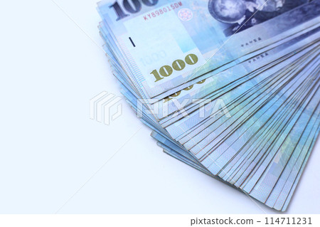 Taiwan money isolated on white background Taiwan money isolated on white background 114711231