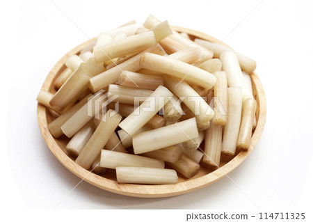 Fresh lotus rootlet on white background. Fresh lotus rootlet on white background. 114711325
