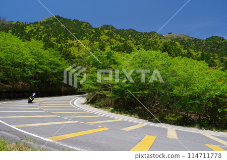 鮮綠色的鈴鹿天際線《竹平嶺附近的髮夾彎》 鮮綠色的鈴鹿天際線《竹平嶺附近的髮夾彎》 114711778