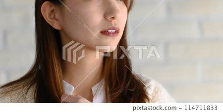 Soft focus photo of a woman 114711833