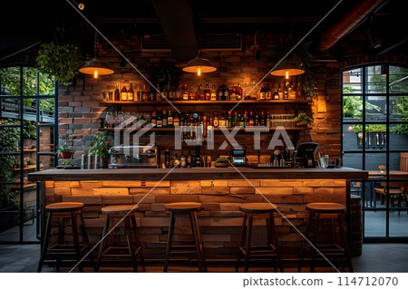 Stylish bar counter 2 AI generated image 114712070