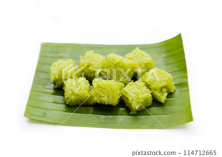 Thai dessert sweet glutinous rice 114712665