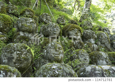 新綠京都、愛宕念佛寺、表情各異的羅漢像 114712781
