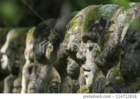 Kyoto's fresh greenery: Atagi Nenbutsu-ji Temple, arhat statues with various expressions 114712816
