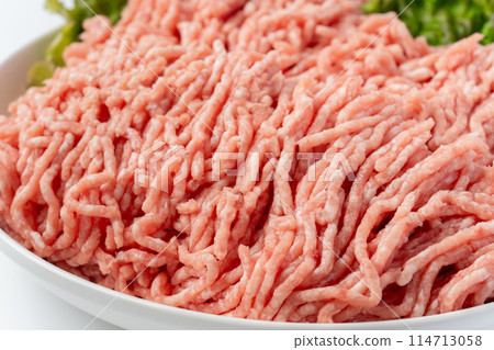 Minced pork close-up 114713058
