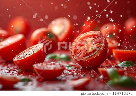 Fresh Tomatoes Studio Photo 13 AI-Generated Image 114713173