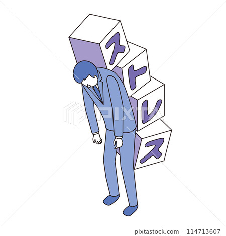 一個因壓力而感到沮喪的人 114713607