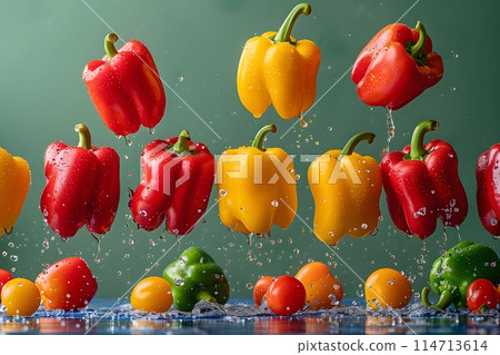 新鮮辣椒工作室照片 2 AI 生成圖像 新鮮辣椒工作室照片 2 AI 生成圖像 114713614