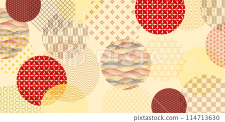 橙色日本圖案秋季背景 橙色日本圖案秋季背景 114713630