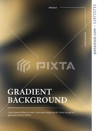 The black and gold gradation background gives off a luxurious feel, and is applied to exquisite design. 114715715
