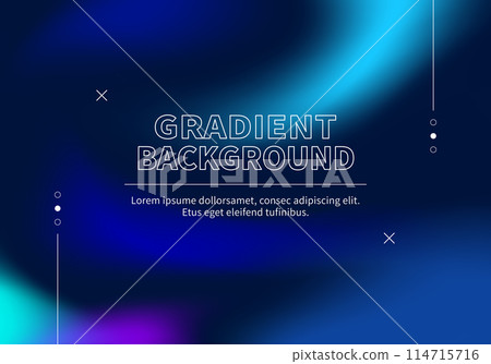 Deep blue and purple gradation background with a space-like design 114715716