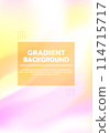 Bright color illustrations, soft background with yellow and pink gradations 114715717