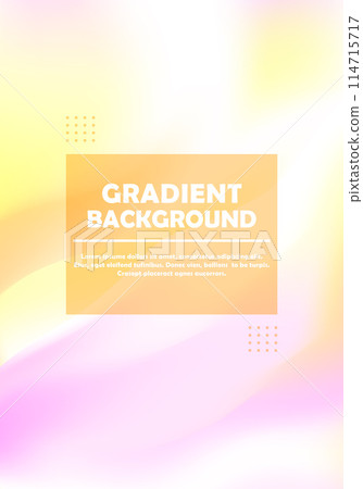 Bright color illustrations, soft background with yellow and pink gradations Bright color illustrations, soft background with yellow and pink gradations 114715717
