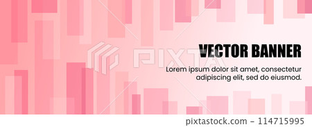 Vector image of gradient color background with random pink geometric patterns 114715995