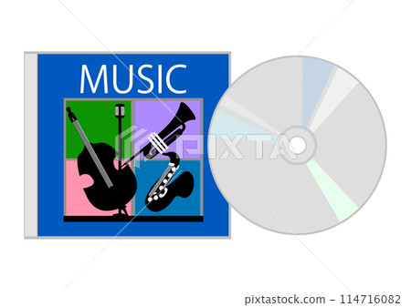 音樂 CD 的插圖 音樂 CD 的插圖 114716082