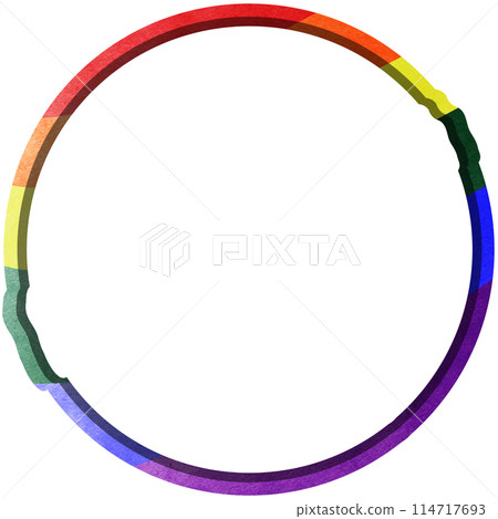 Pride month and rainbow circles 114717693